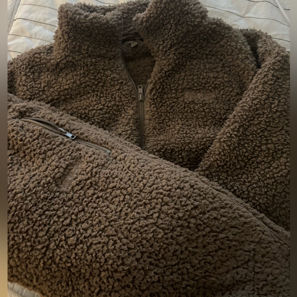 SKIMS Brown Fleece Jumpsuit